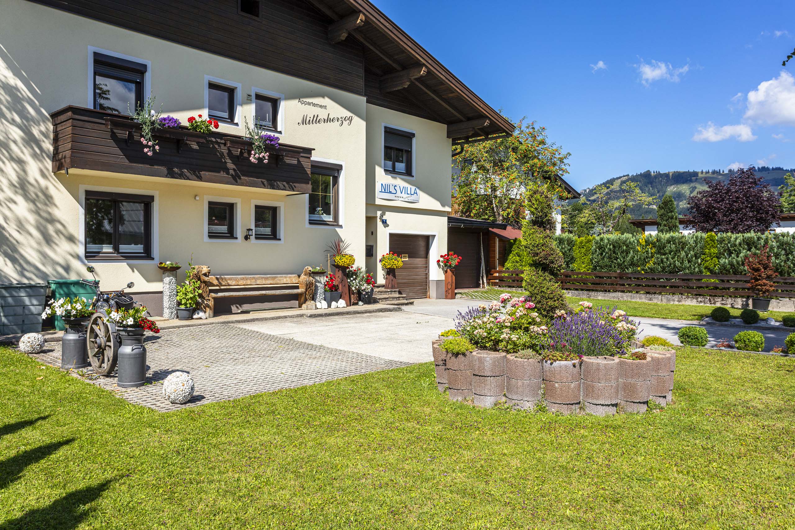 Haus Mitterherzog in Hochfilzen im Sommer