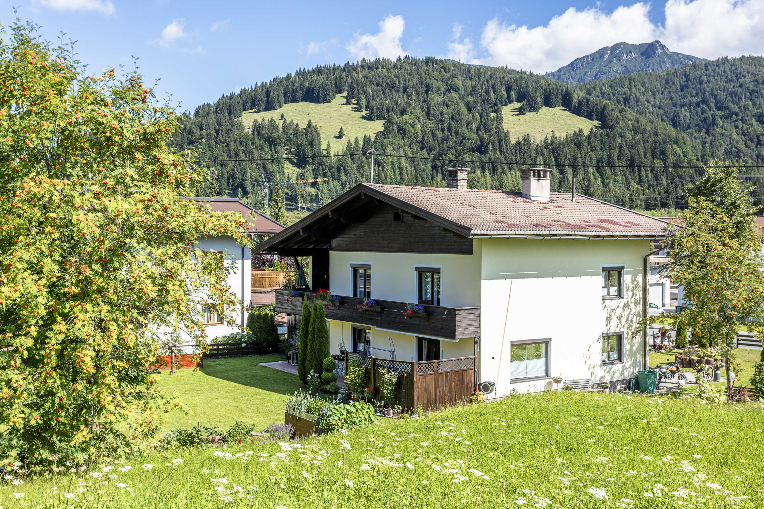 Haus Mitterherzog in Hochfilzen im Sommer