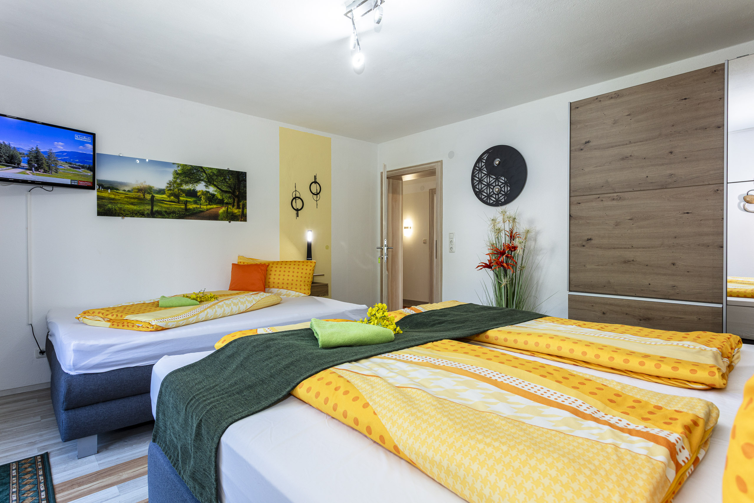 Schlafzimmer der Ferienwohnung Mitterherzog