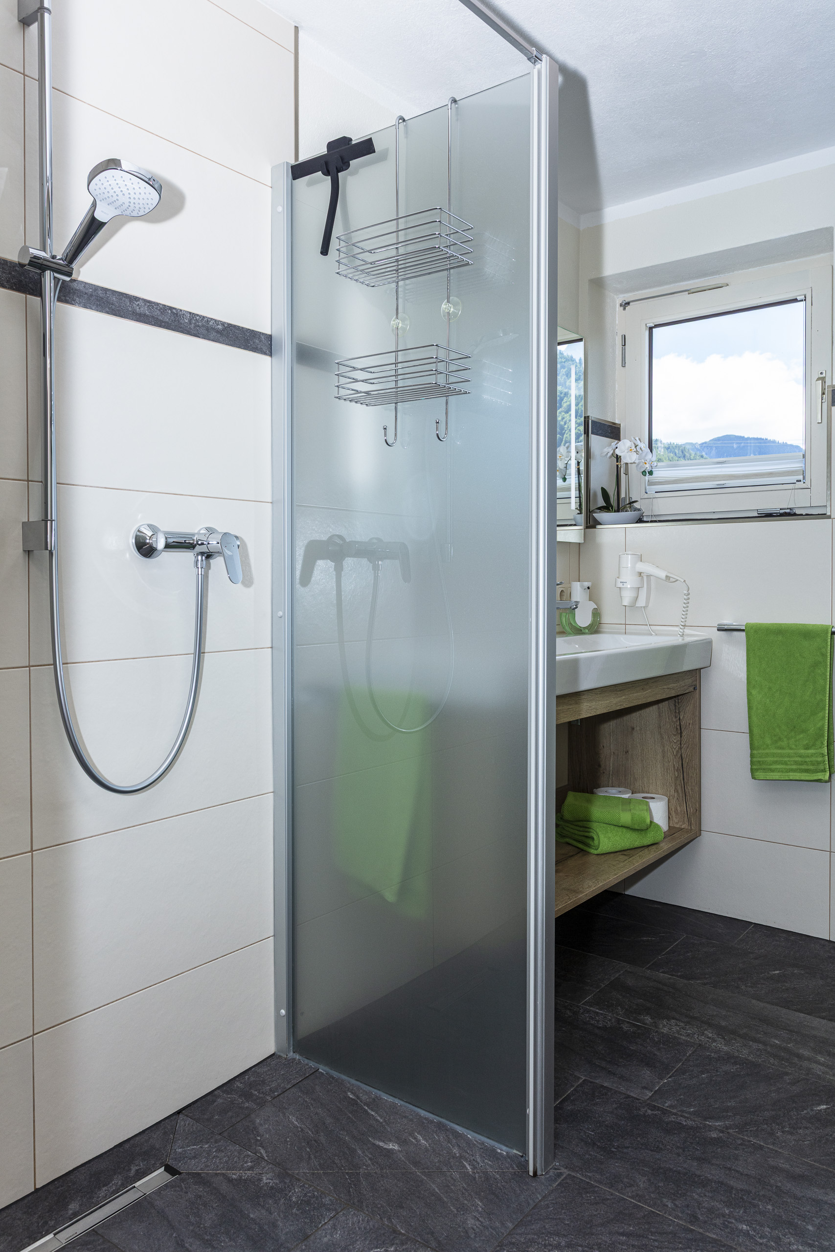 Badezimmer der Ferienwohnung Mitterherzog