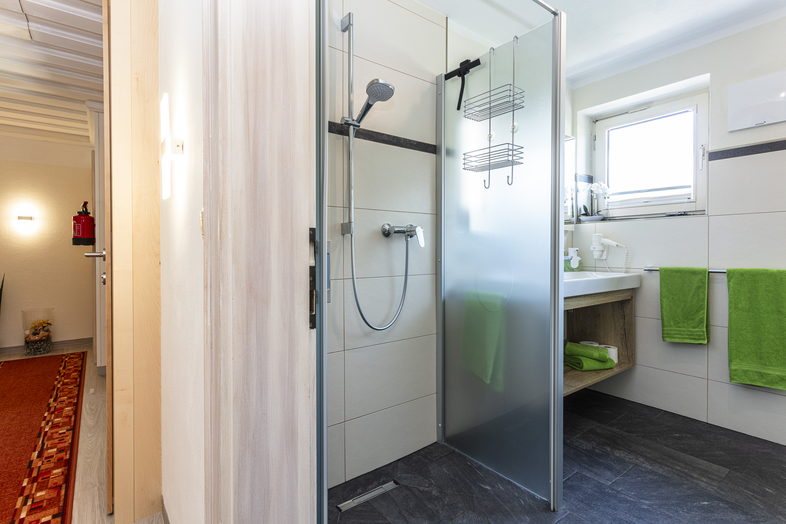 Sanitärbereich der Ferienwohnung Mitterherzog