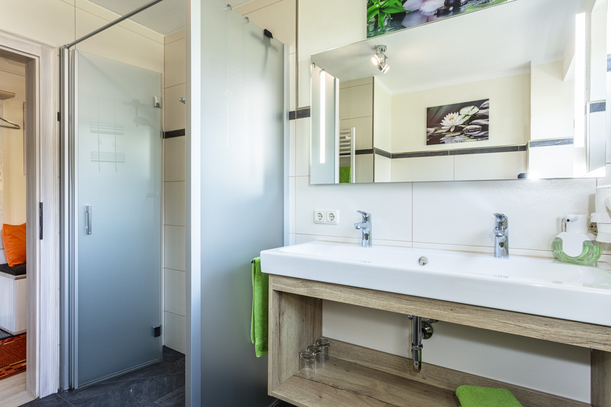 Badezimmer in der Ferienwohnung