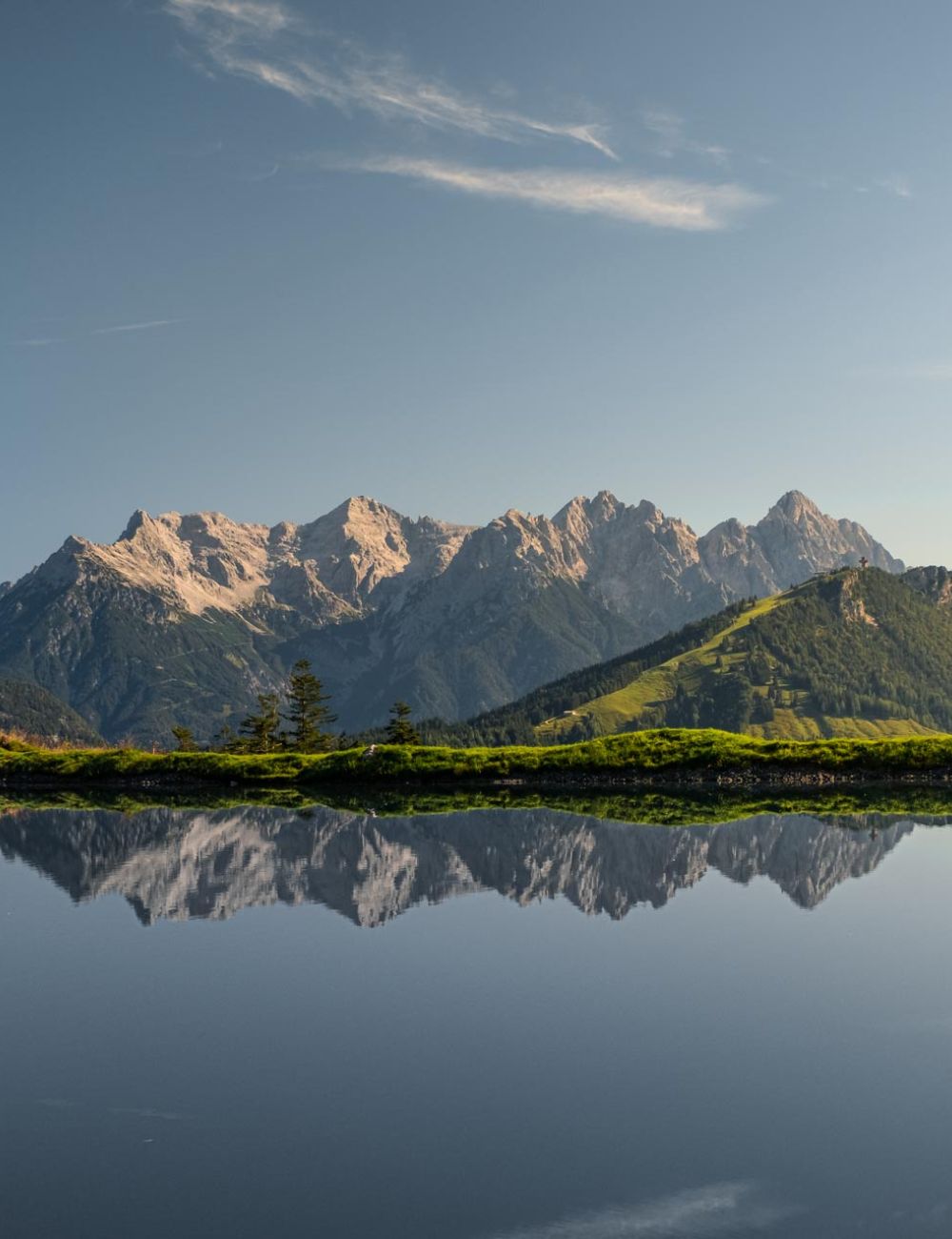 Speicherteich Streuböden im Sommer