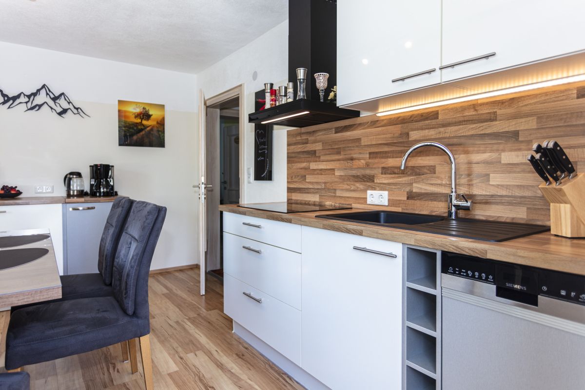 Küche der Ferienwohnung Mitterherzog