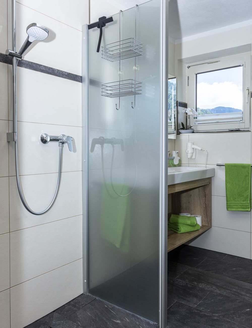 Badezimmer der Ferienwohnung Mitterherzog