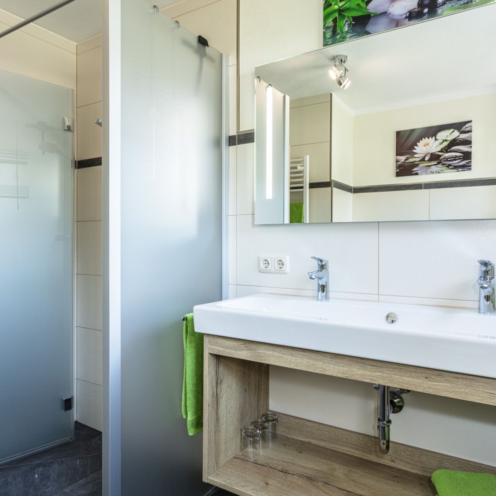Badezimmer in der Ferienwohnung