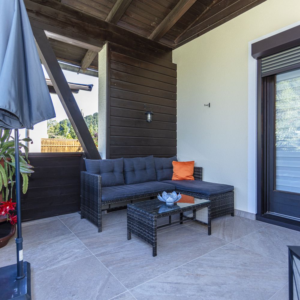 Balkon der Ferienwohnung in Hochfilzen